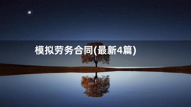 模拟劳务合同(最新4篇)