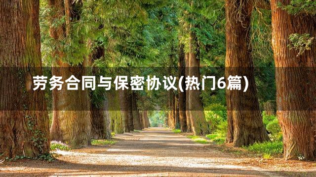 劳务合同与保密协议(热门6篇)