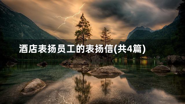 酒店表扬员工的表扬信(共4篇)
